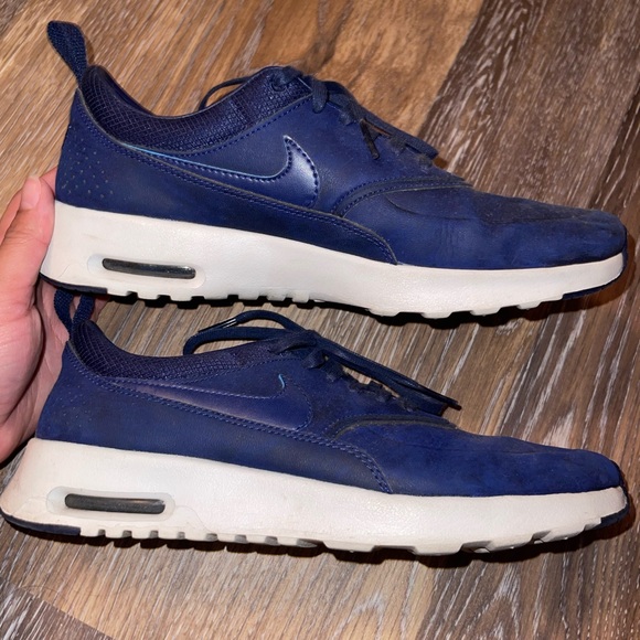 Nike Air Max Thea Navy Blue Leather - Picture 3 of 8